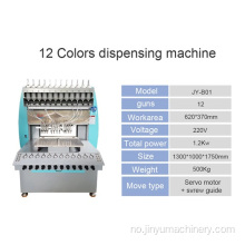 Automatisk limfartsmaskin med 12 farger
